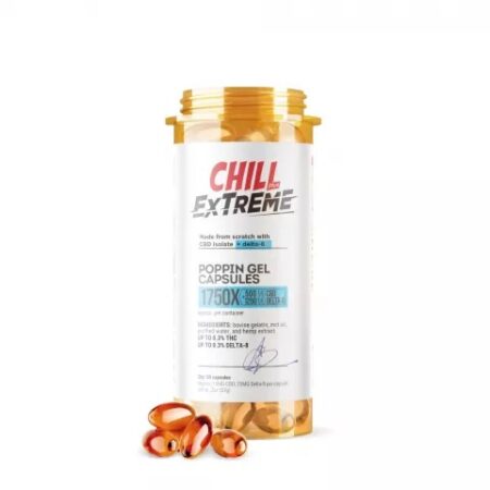 Shop Delta8 Chill Plus THC Poppin Gel 1750MG Capsules From Washington