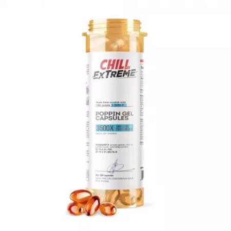 Shop Delta8 Chill Plus THC Poppin Gel 3500MG Capsules