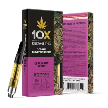 Shop Grape Ape 10X Cartridge Delta8 THC Washington US