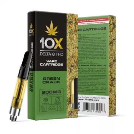 Shop Green Crack 10X Cartridge Delta8 THC Washington US