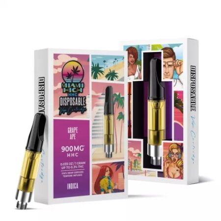 Shop HHC Carts Miami High Grape Ape Cartridge In Washington