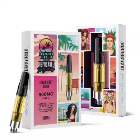 Shop HHC Carts Miami High Strawberry Cough Cartridge Washington
