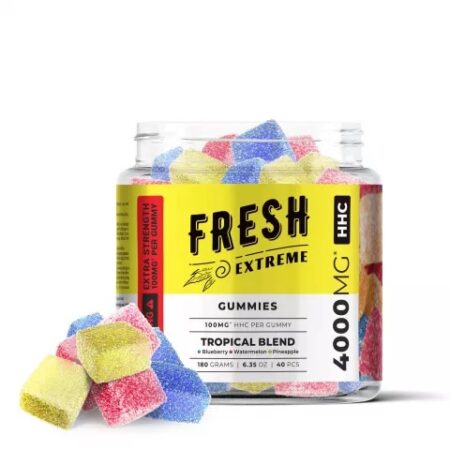 Shop HHC Edible Tropical Blend Gummies Fresh Extreme 4000MG