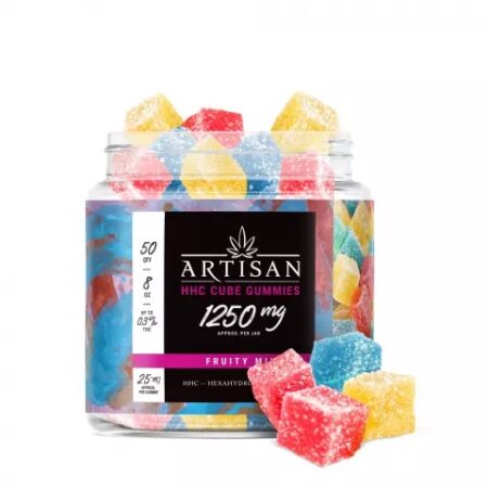 Shop HHC THC Gummies Artisan Cubes Fruity Mix  In Washington